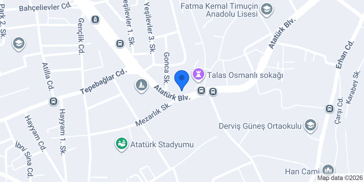 Tarihi Kayadibi Restoran konumu
