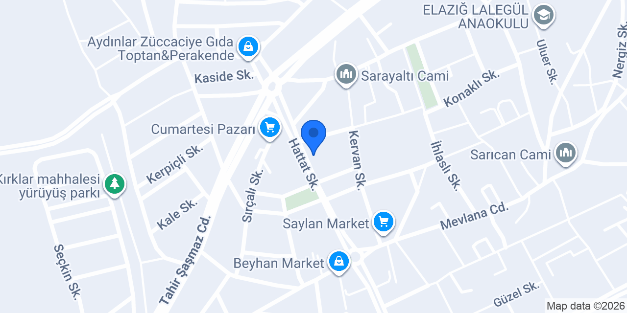 Mesut gıda Elazığ konumu