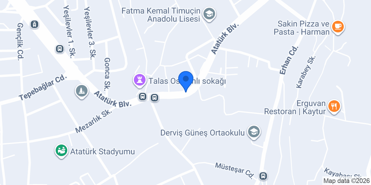 Talas Express Haber konumu
