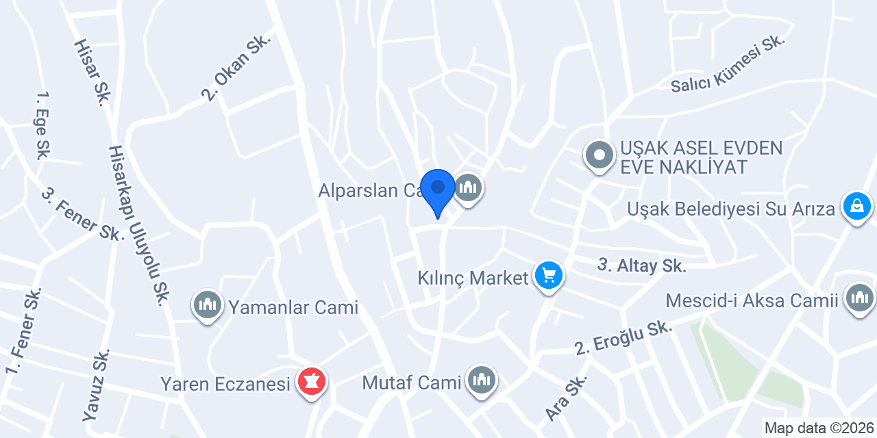UŞAK ASANSÖR KİRALAMA konumu