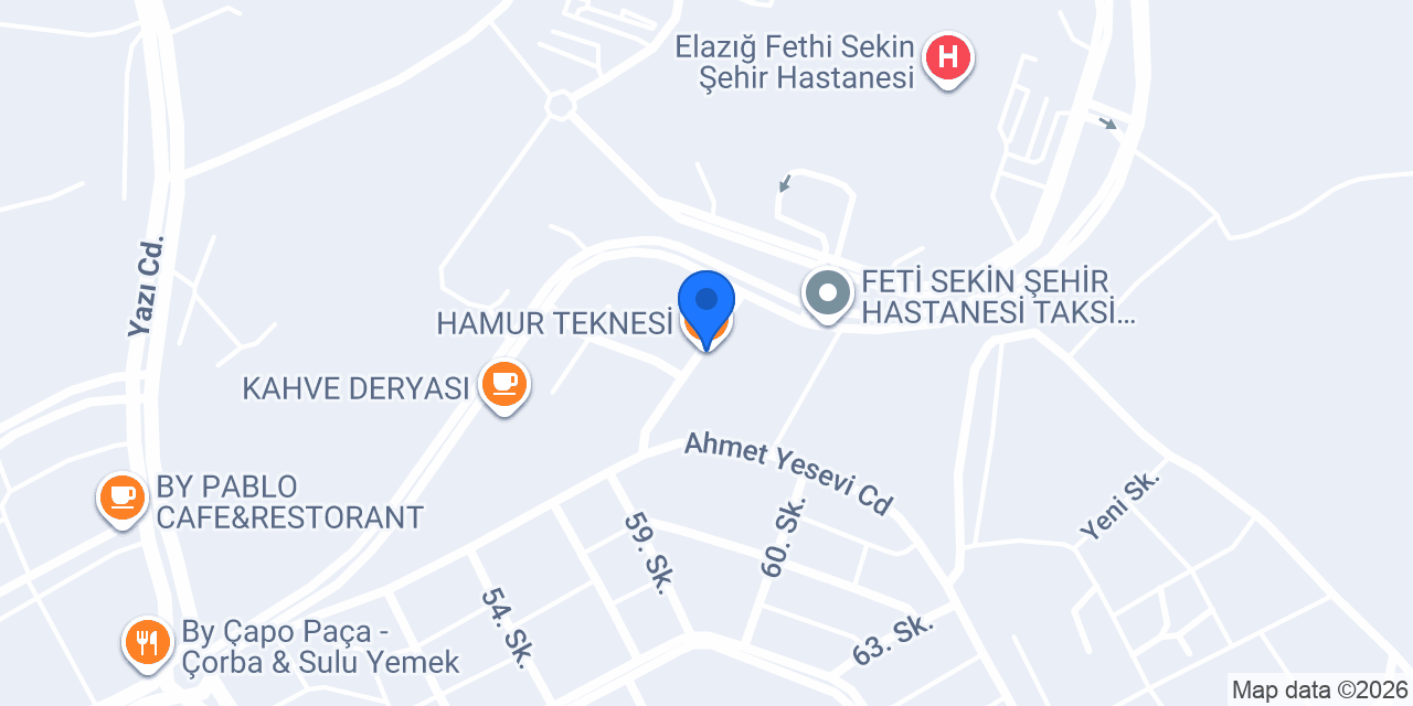 HAMUR TEKNESİ konumu