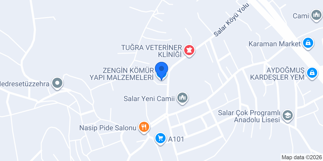 ZENGİN KÖMÜR YAPI MALZEMELERİ konumu