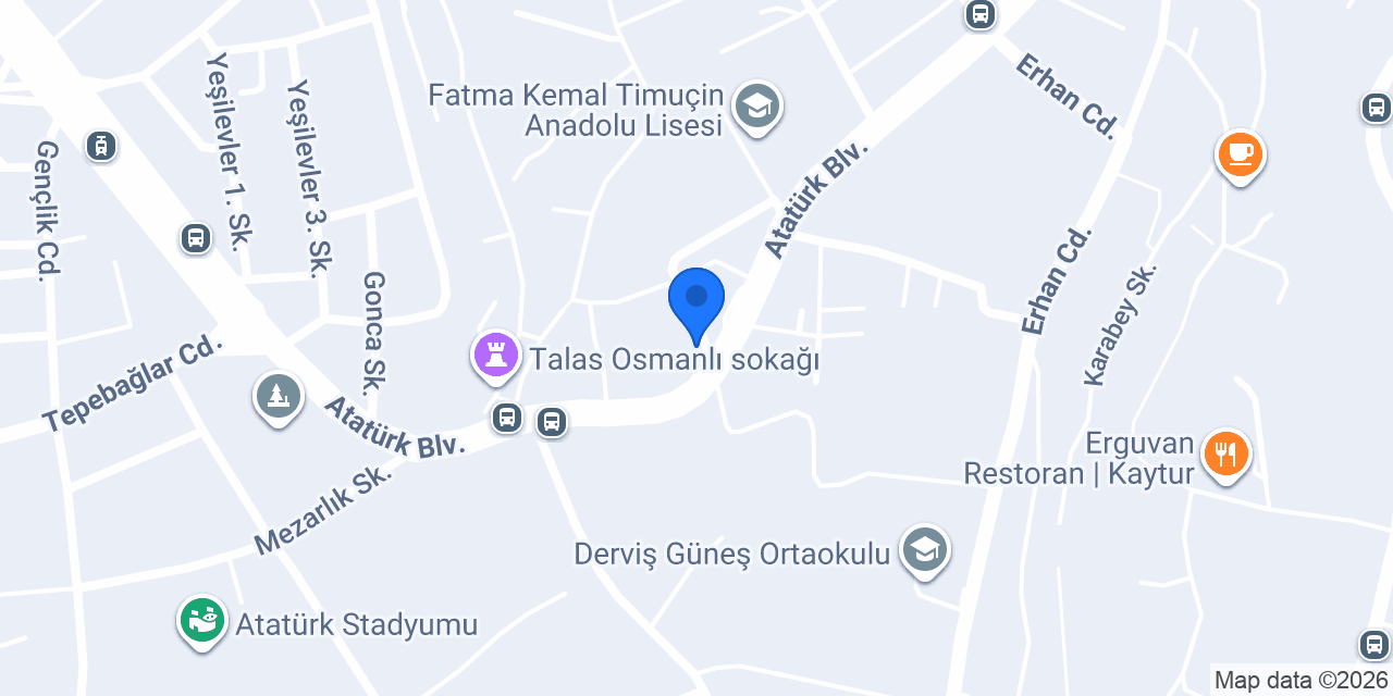 Ateş Kebap konumu