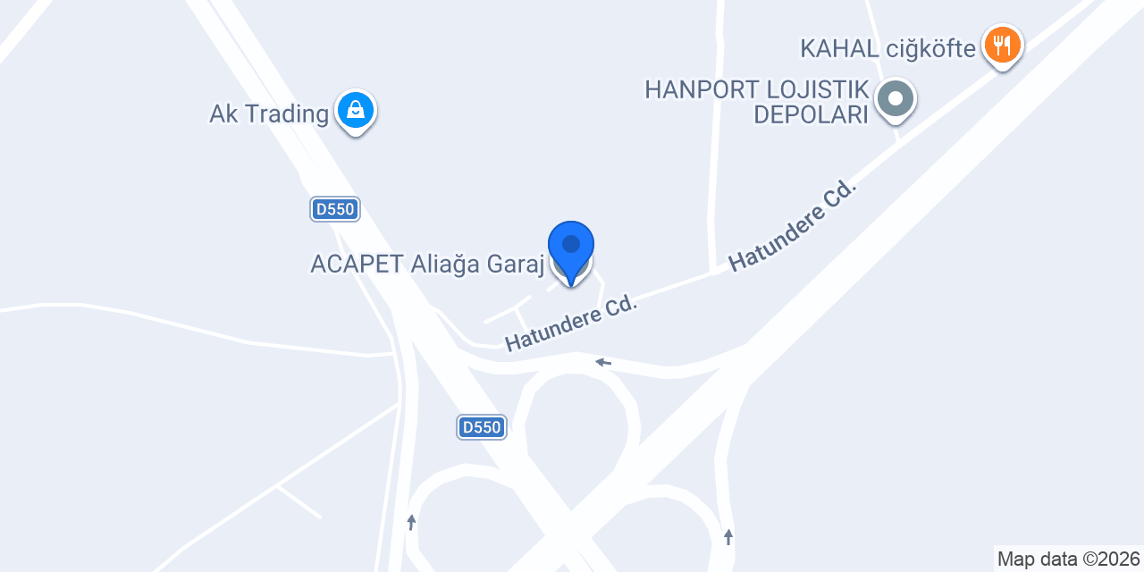 ACAPET Aliağa Garaj konumu