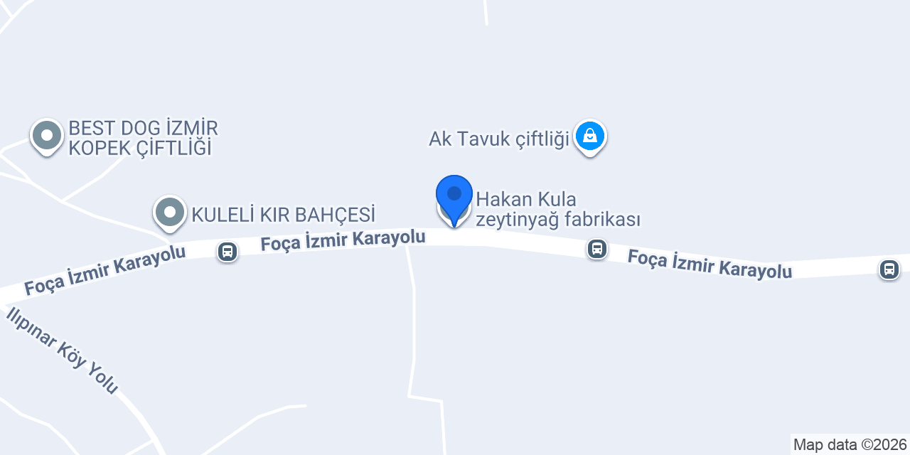 Hakan Kula zeytinyağ fabrikası konumu