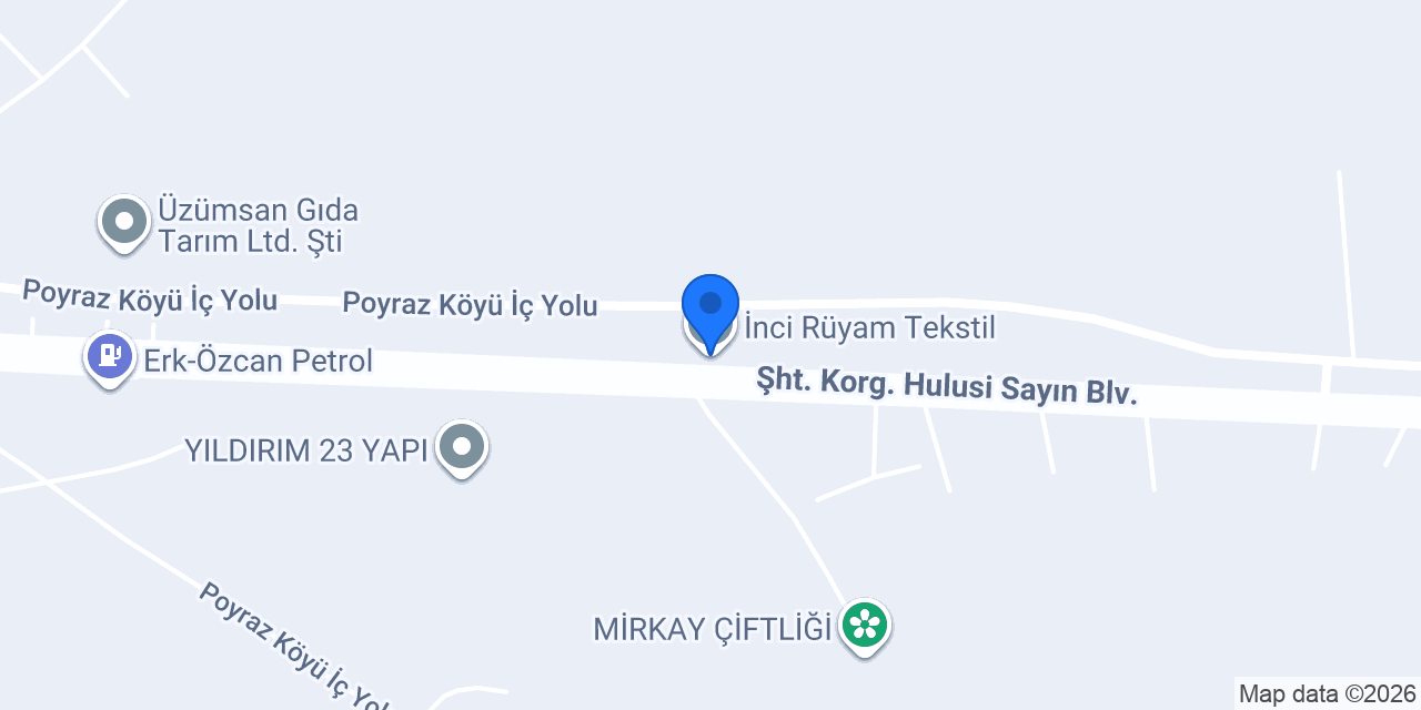 İnci Rüyam Tekstil konumu
