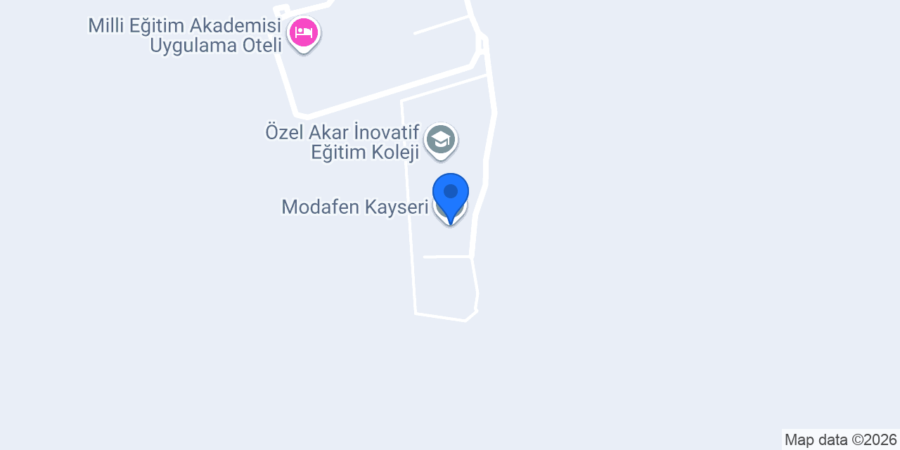 Modafen Kayseri konumu