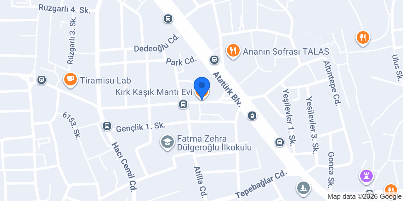 Kırk Kaşık Mantı Evi konumu