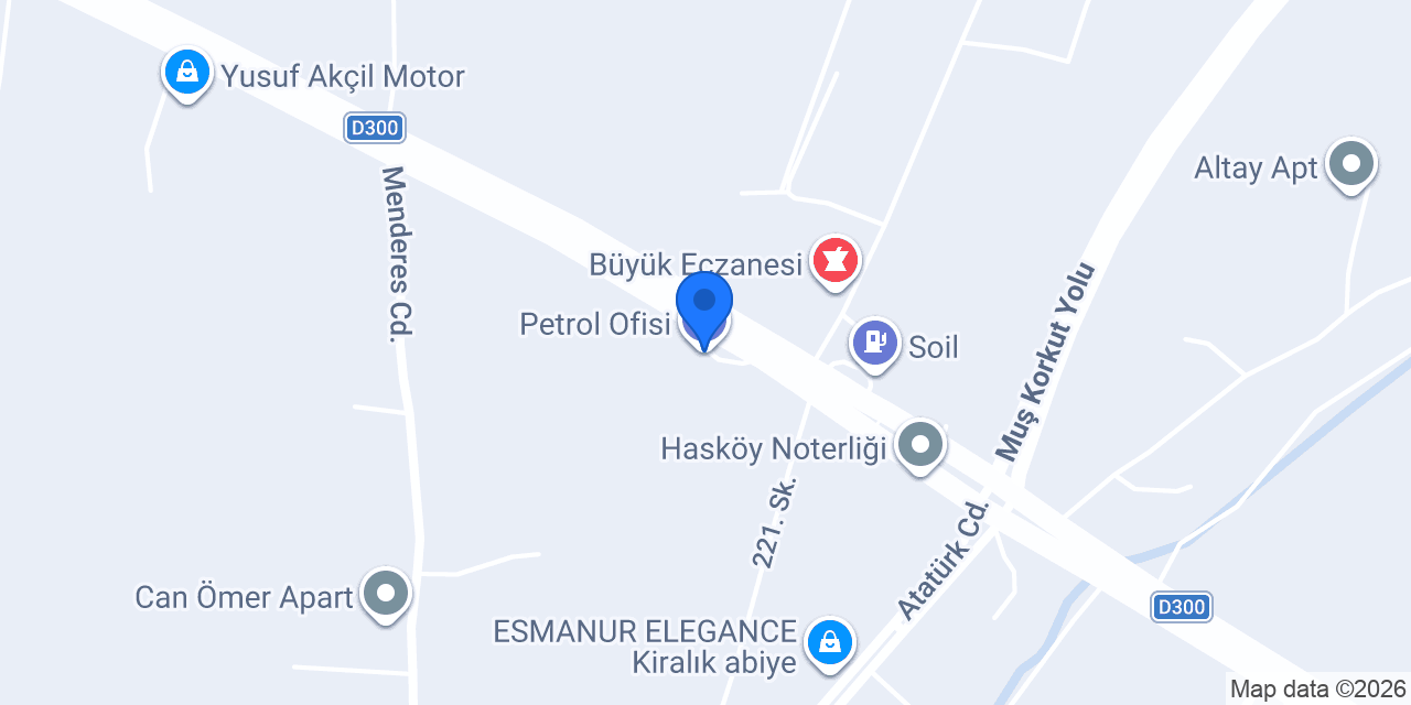 Petrol Ofisi konumu