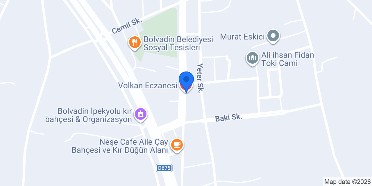 Volkan Eczanesi konumu