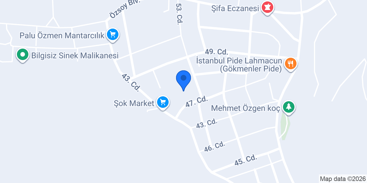 Palu İlkokulu konumu