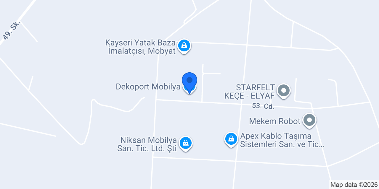 Dekoport Mobilya konumu