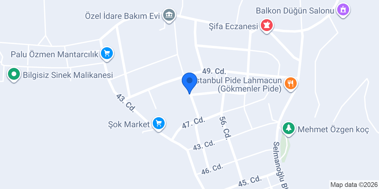 Şifa eczanesi konumu