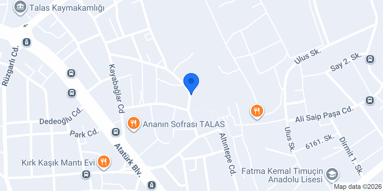 ROYAL TAKSİM TALAS konumu