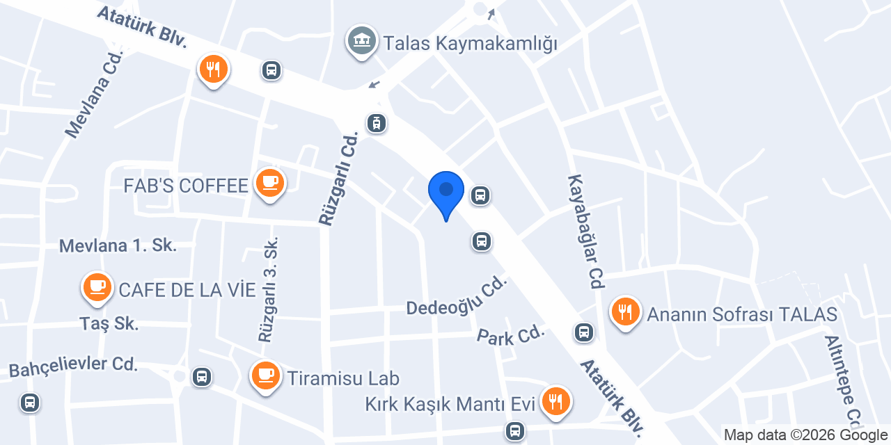 TALAS EMNİYET TAKSİ konumu