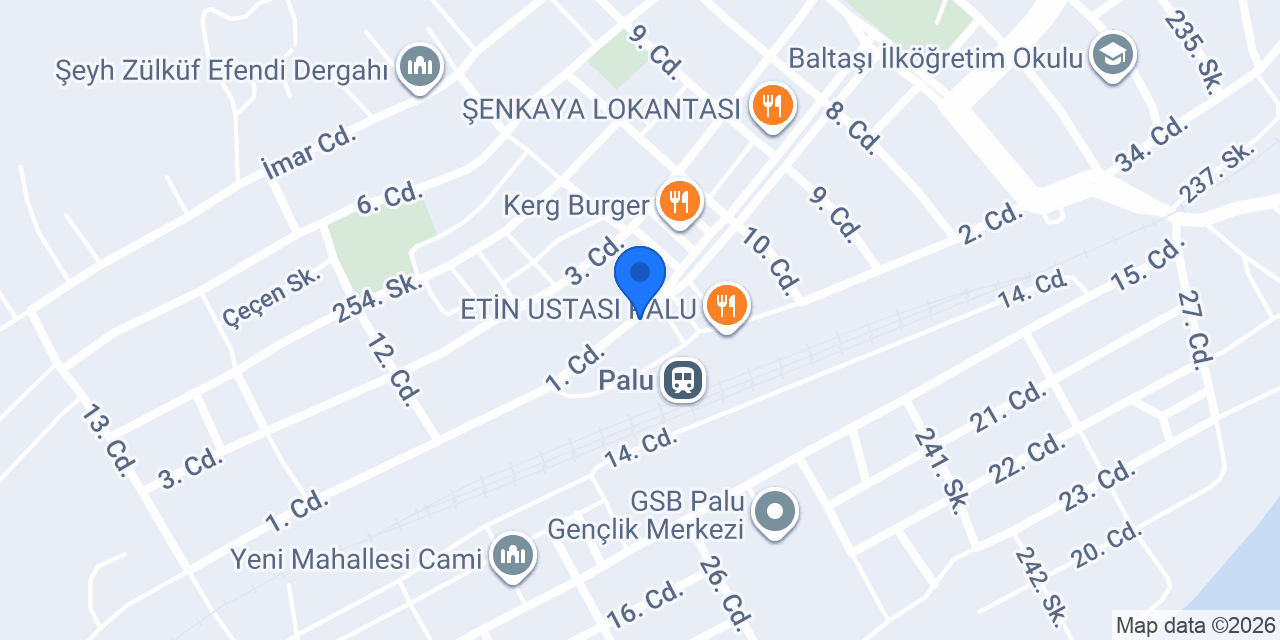 Palu Sürücü Kursu konumu