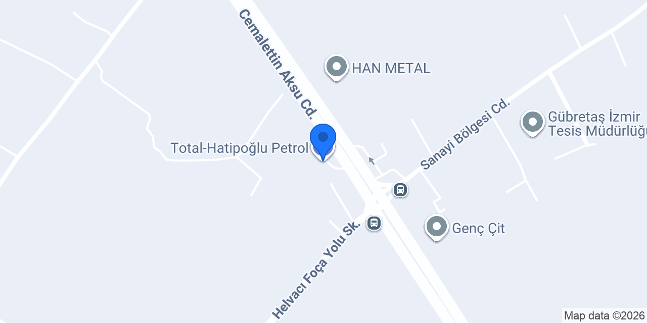 Total-hatipoğlu Petrol konumu