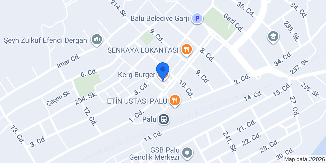 Kerg Burger konumu