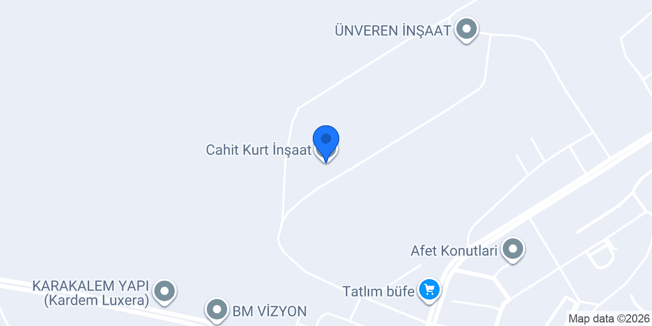 Cahit Kurt İnşaat konumu