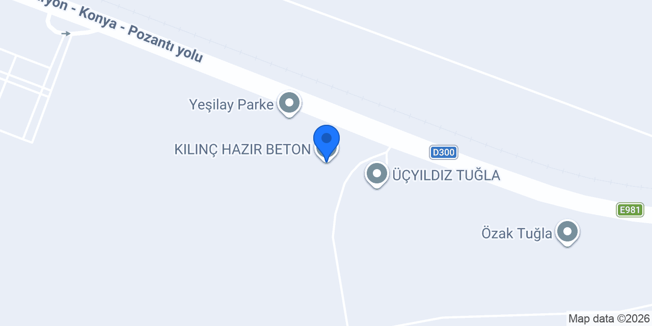 KILINÇ HAZIR BETON konumu