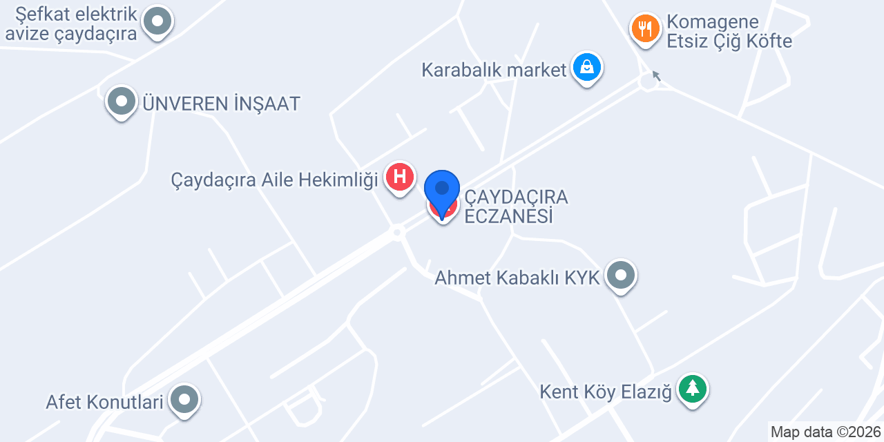 ÇAYDAÇIRA ECZANESİ konumu