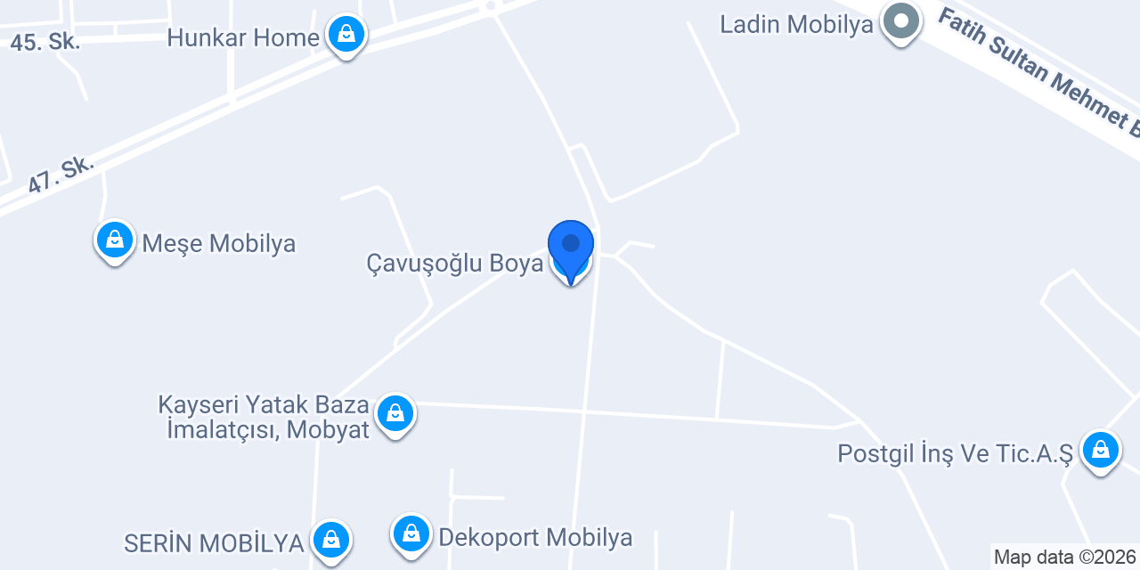 Çavuşoğlu Boya konumu