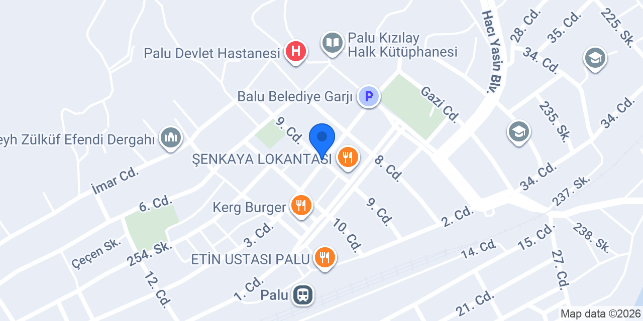 Palu Belediyesi konumu