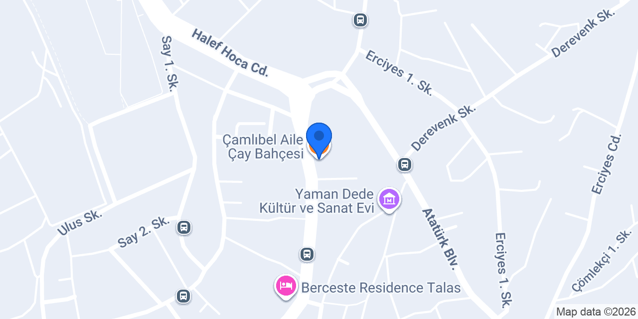 Çamlıbel Aile Çay Bahçesi konumu