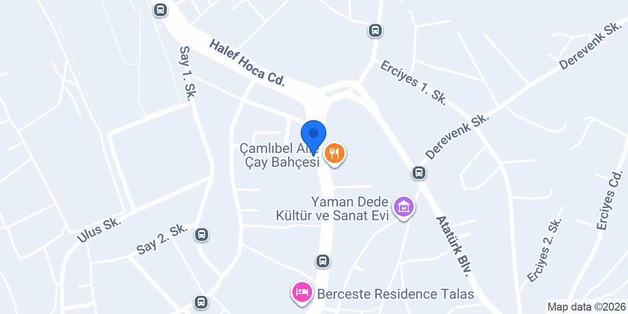 Talas Akman Elektrik konumu