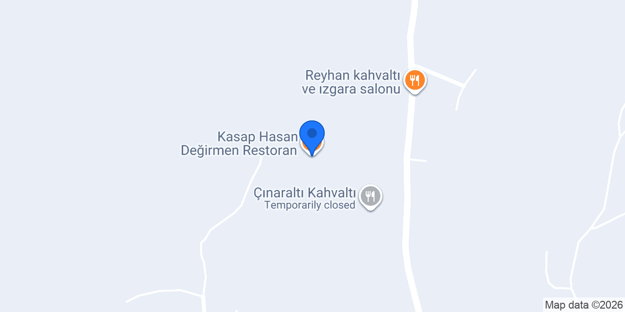 Kasap Hasan Değirmen Restoran konumu
