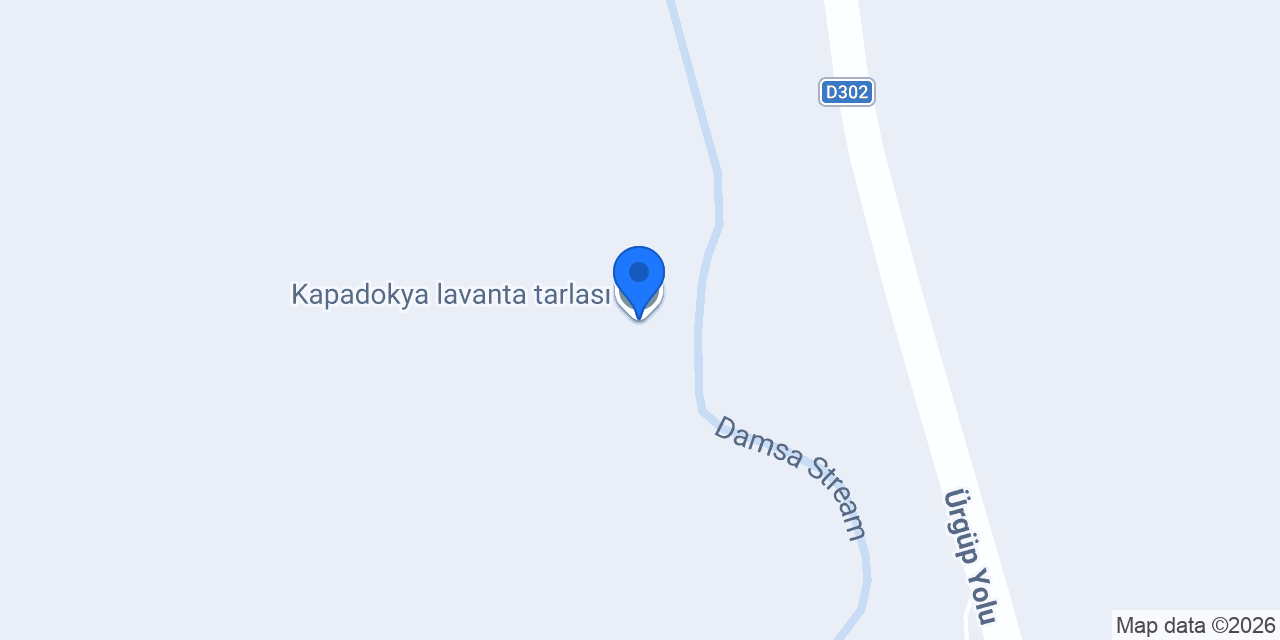 Kapadokya lavanta tarlası konumu