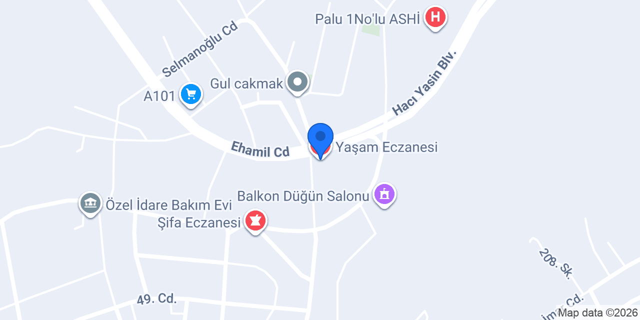 Yaşam Eczanesi konumu