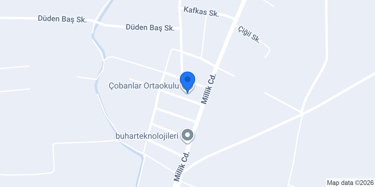 Çobanlar Ortaokulu konumu