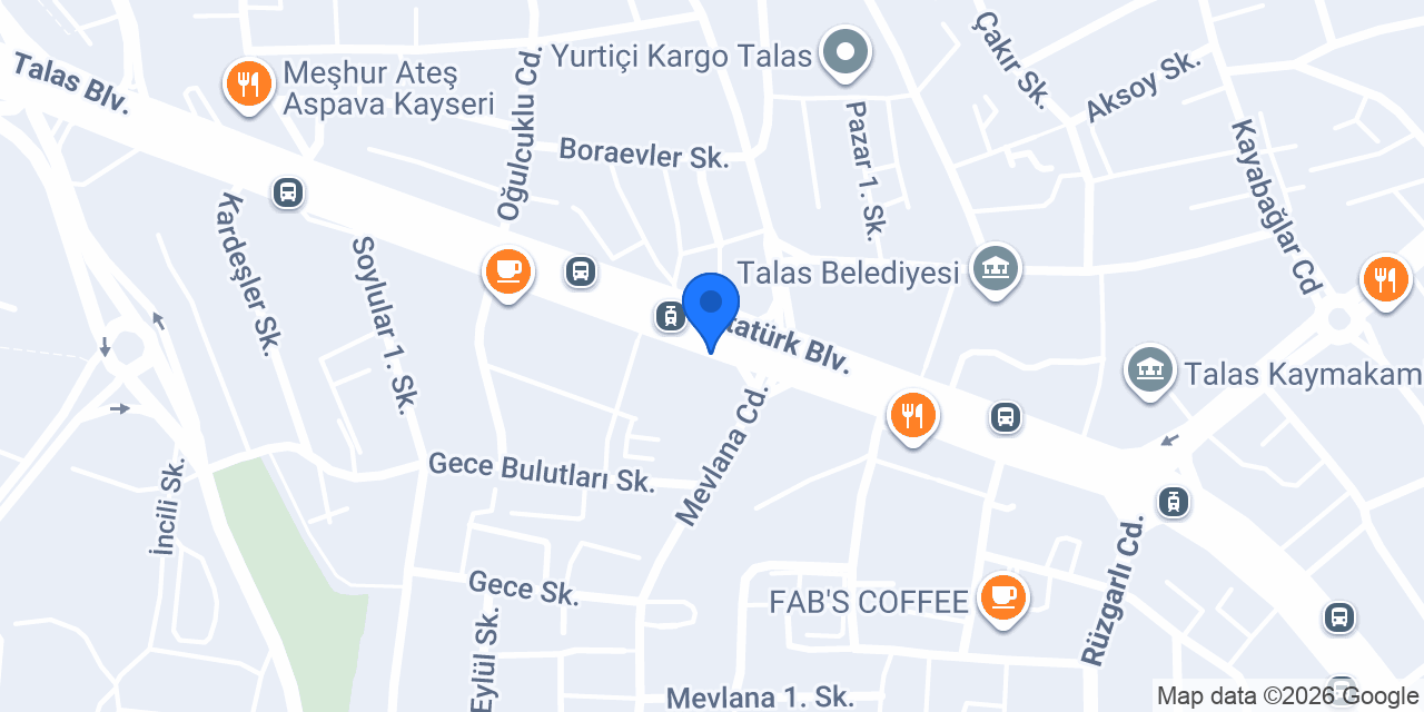 Öncü Talas konumu