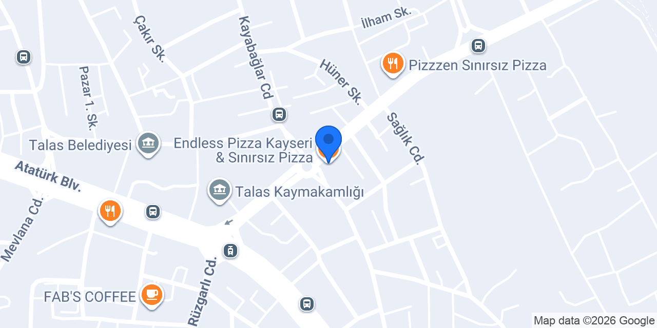 Endless Pizza Kayseri & Sınırsız Pizza konumu