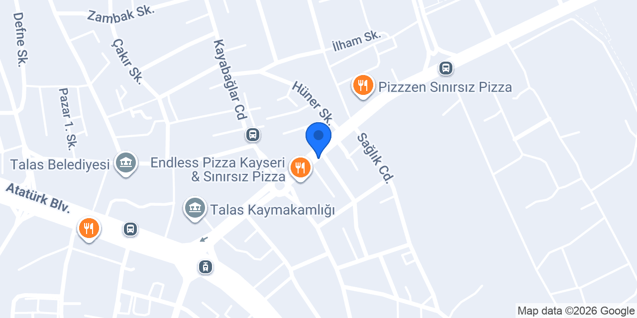 Akyufka pastaneleri Talas konumu