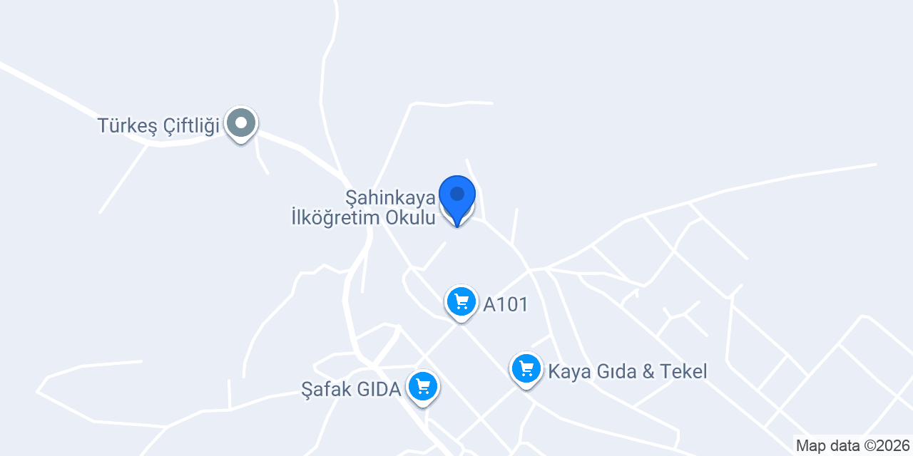 Şahinkaya İlköğretim Okulu konumu