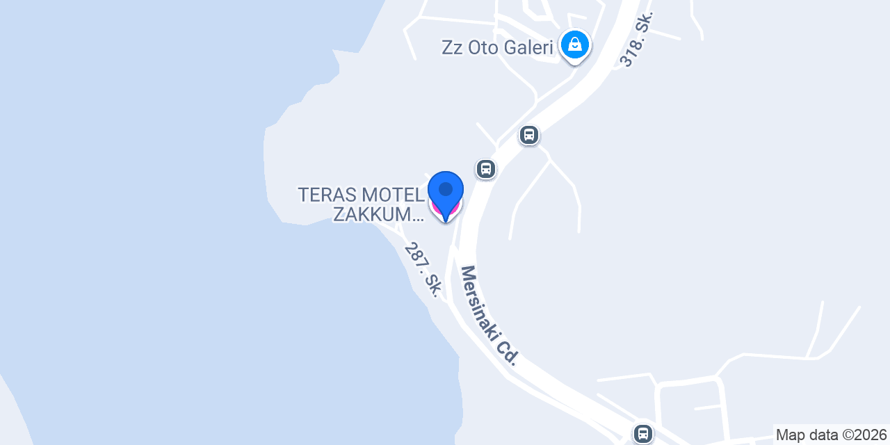 TERAS MOTEL ZAKKUM RESTORAN &PLAJ konumu