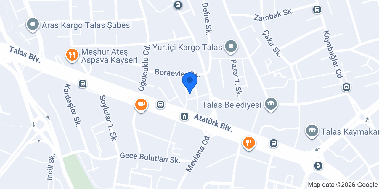 Halkbank Talas Kayseri Şubesi konumu