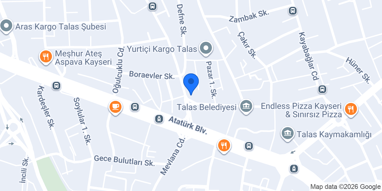 Yeşil talas pide lahmacun konumu