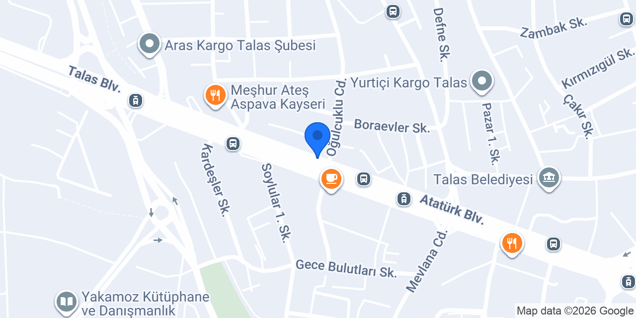 Dois Döner Talas konumu