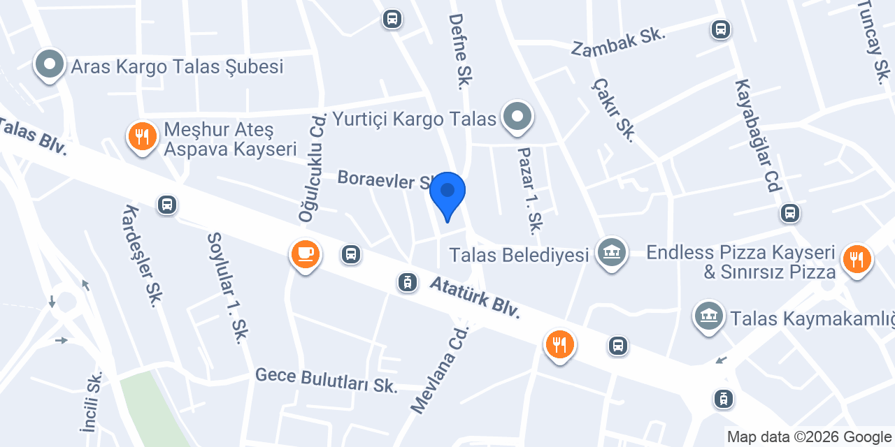 Çiğköftem Talas konumu