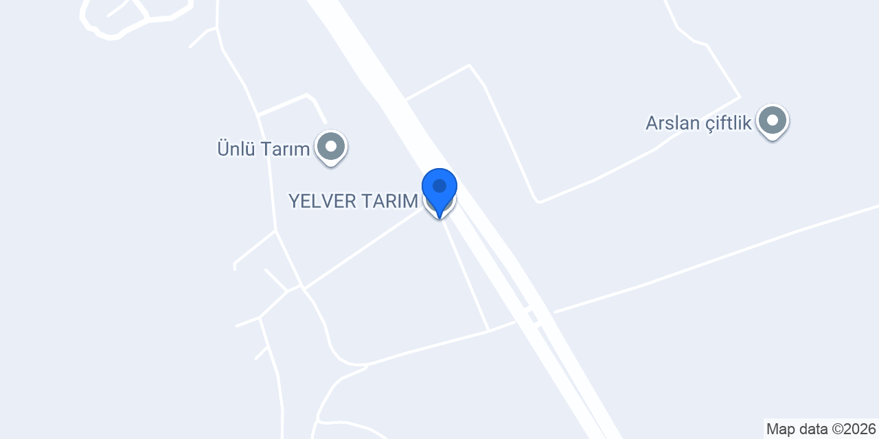 YELVER TARIM konumu