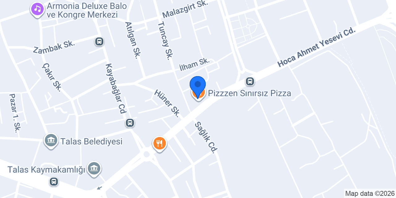 Pizzzen Sınırsız Pizza konumu
