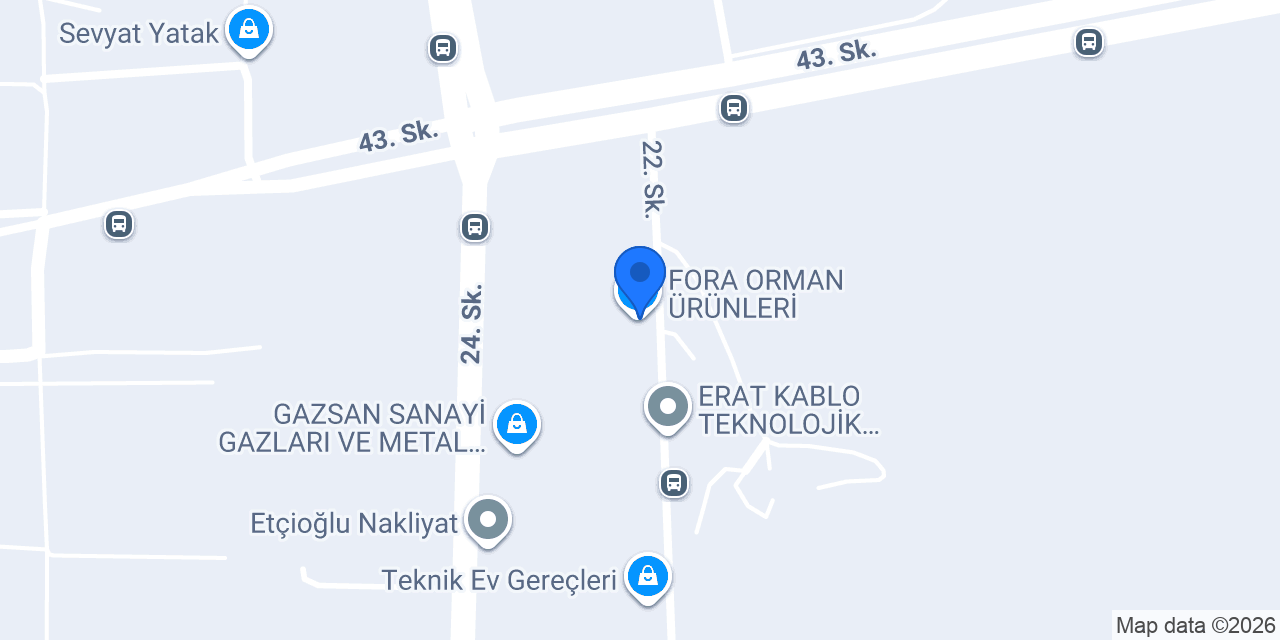 FORA ORMAN ÜRÜNLERİ konumu