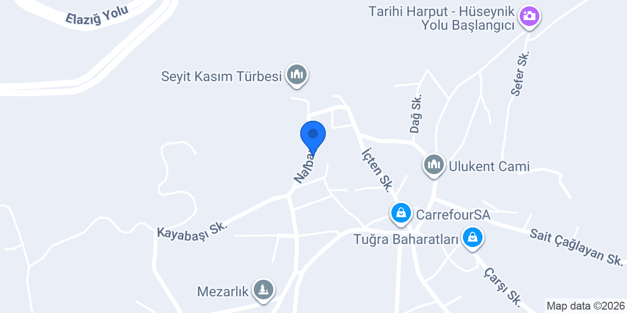 Harput Hotel konumu