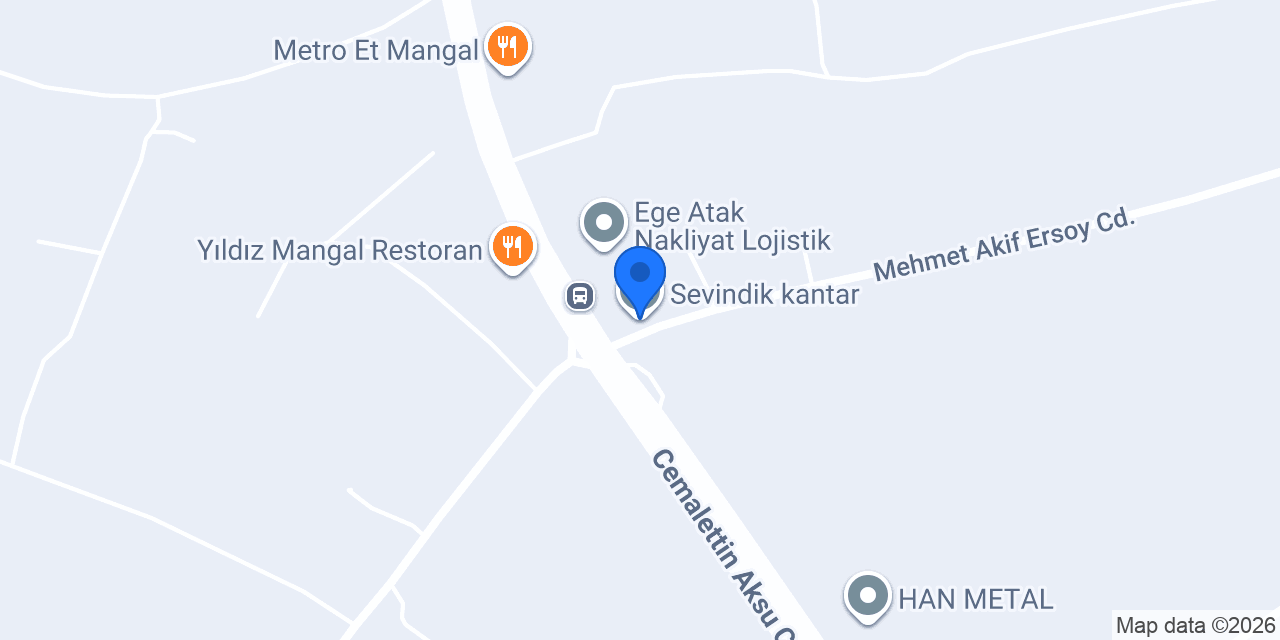 Sevindik kantar konumu