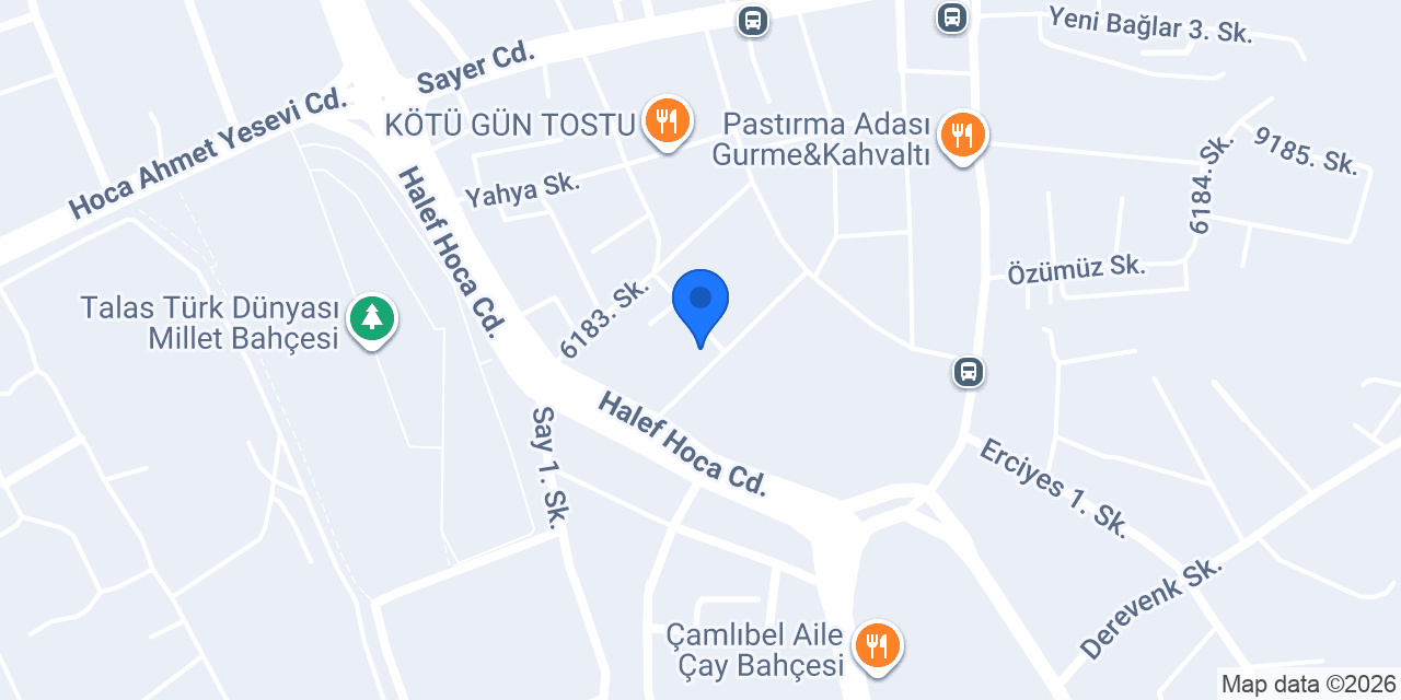 A.K Pro Pizza konumu
