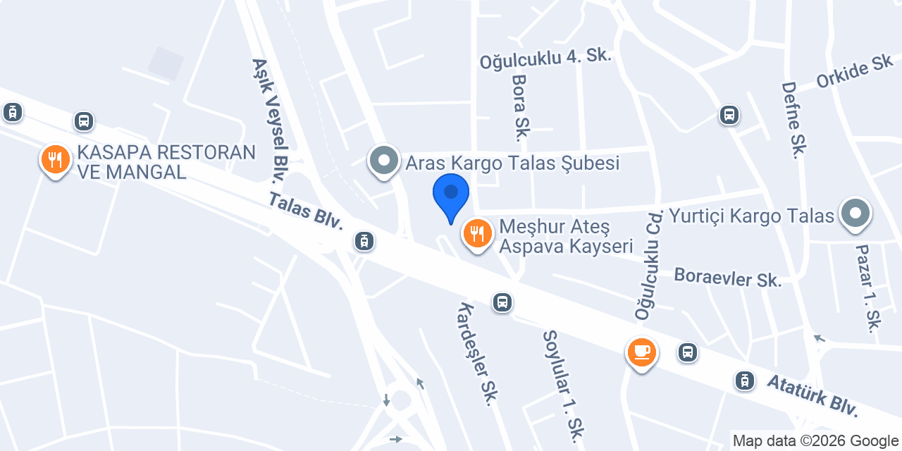 Hacı Sokakta Talas konumu