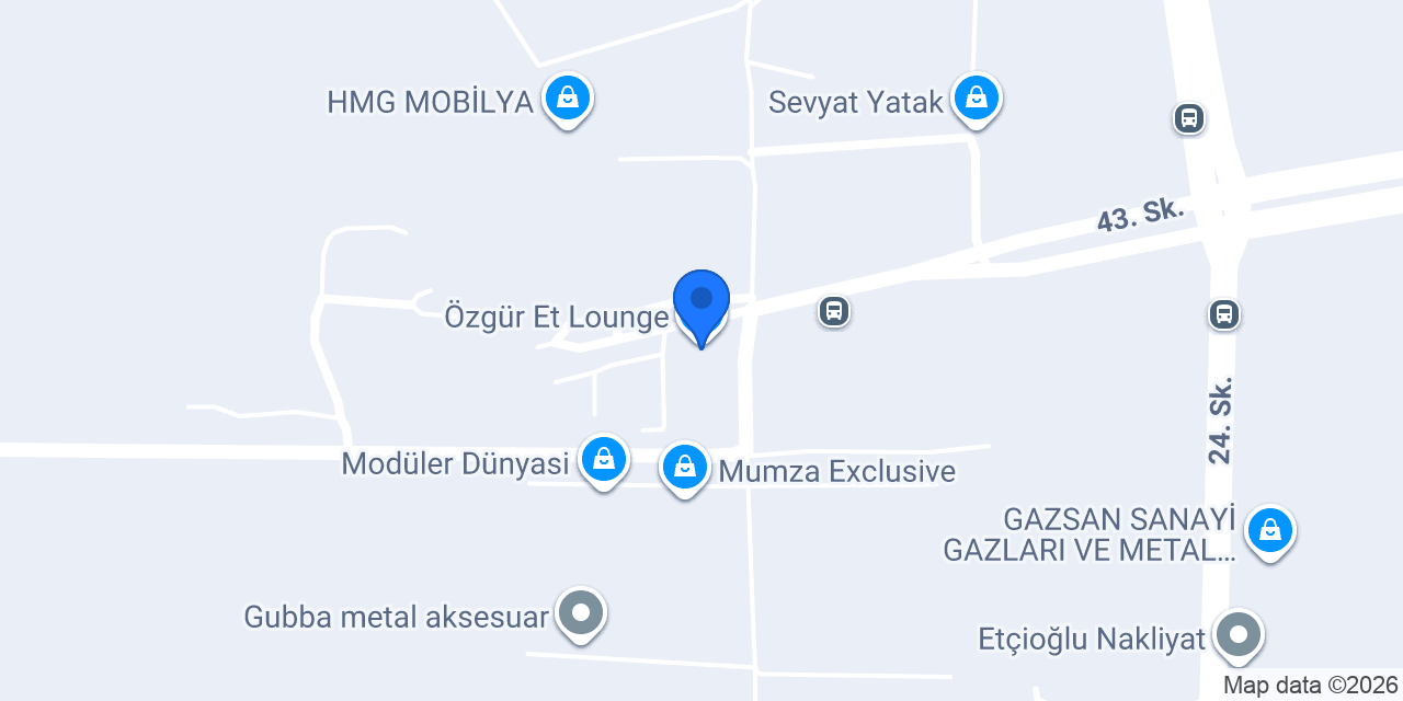 Özgür Et Lounge konumu